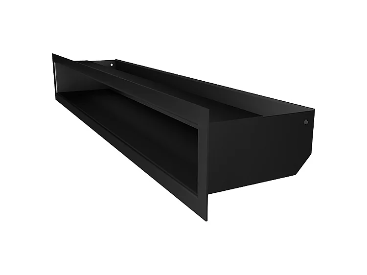 Grille d'aération de cheminée noire - Loft 90x600