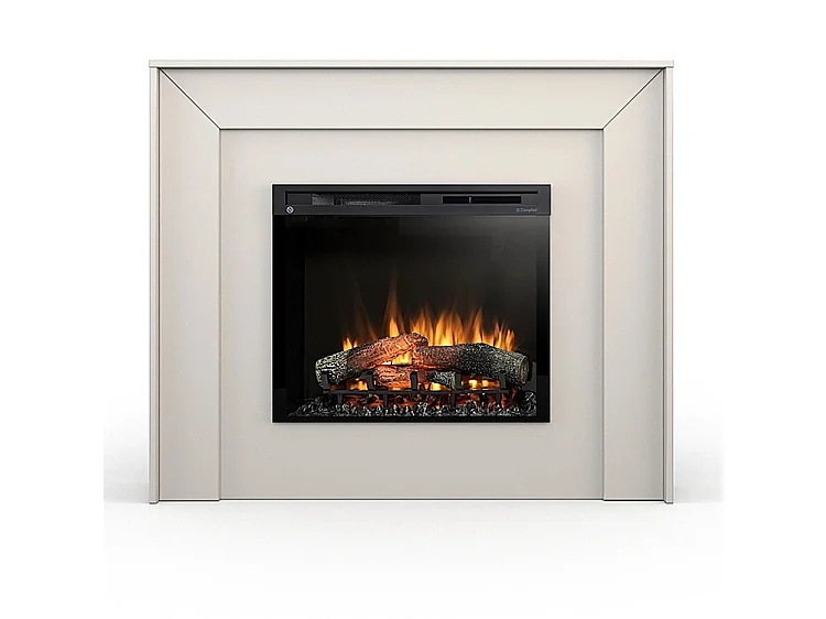 ZUNI - Chimenea eléctrica independiente con calefacción por suelo radiante LED -  28" - 130,2 x 110 x 27,5 - Cachemira