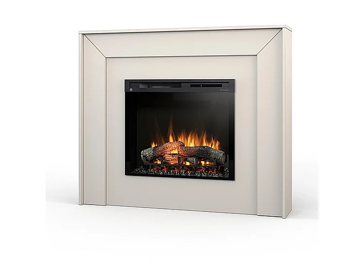 ZUNI - Chimenea eléctrica independiente con calefacción por suelo radiante LED -  28" - 130,2 x 110 x 27,5 - Cachemira