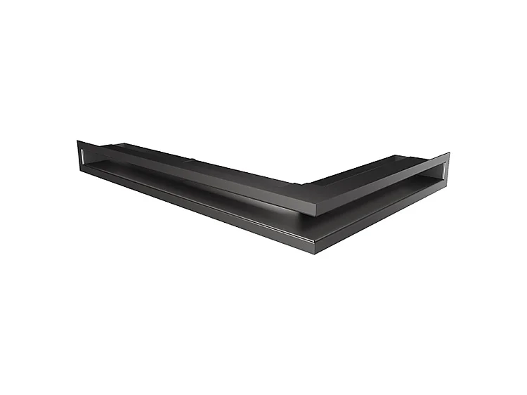 Grille d'aération d'angle pour cheminée 60x600x400 - Loft Angle gauche graphite