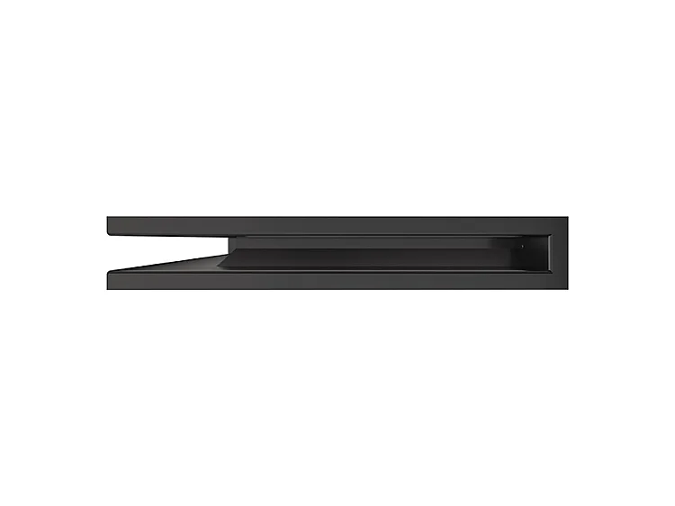 Grille d'aération d'angle pour cheminée 60x600x400 - Loft Angle gauche graphite