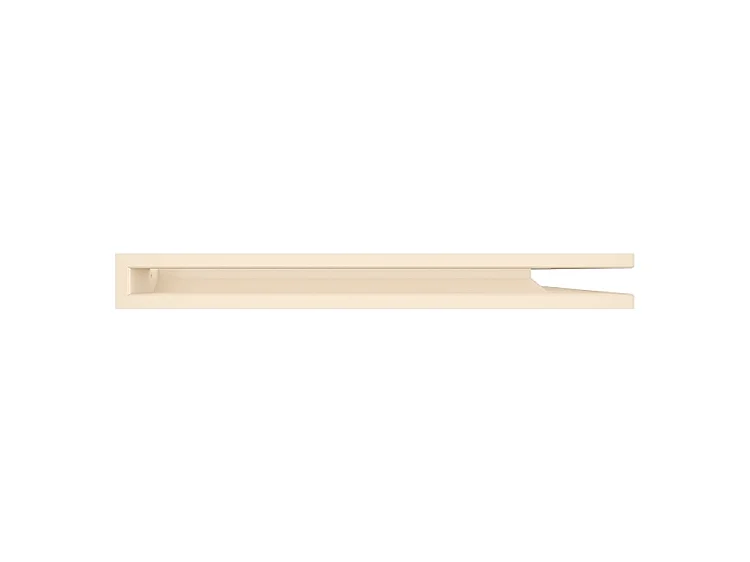 Grille d'aération d'angle pour cheminée 60x800x600 - Loft Angle droit crème