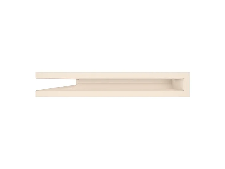 Grille d'aération d'angle pour cheminée 60x600x400 - Loft Angle gauche crème