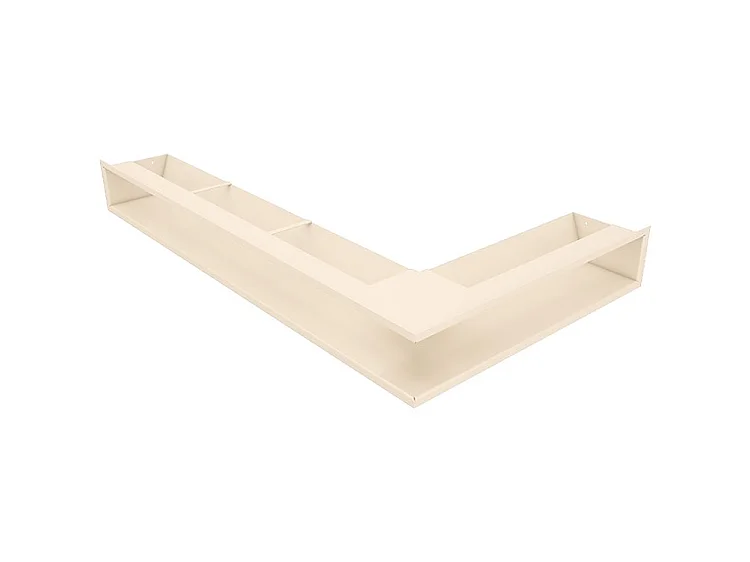 Grille d'aération d'angle pour cheminée 95x800x450 - Loft Angle gauche crème