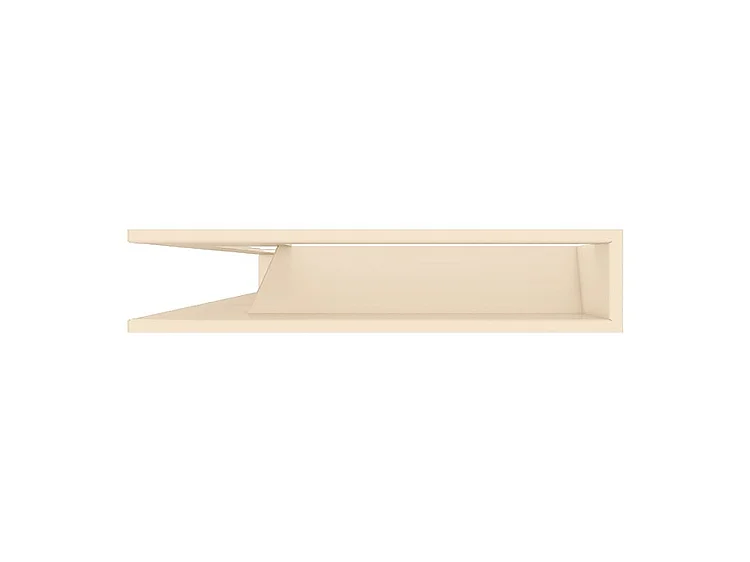 Grille d'aération d'angle pour cheminée 95x800x450 - Loft Angle gauche crème