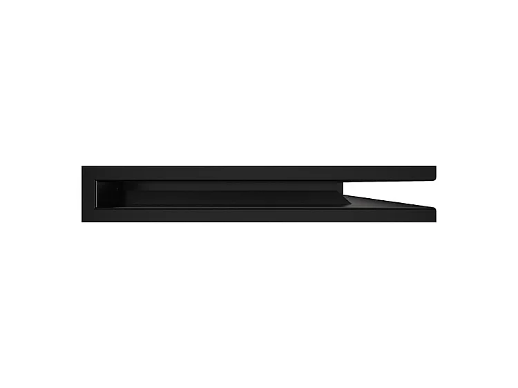 Grille d'aération d'angle pour cheminée 60x600x400- Loft Angle droit noir