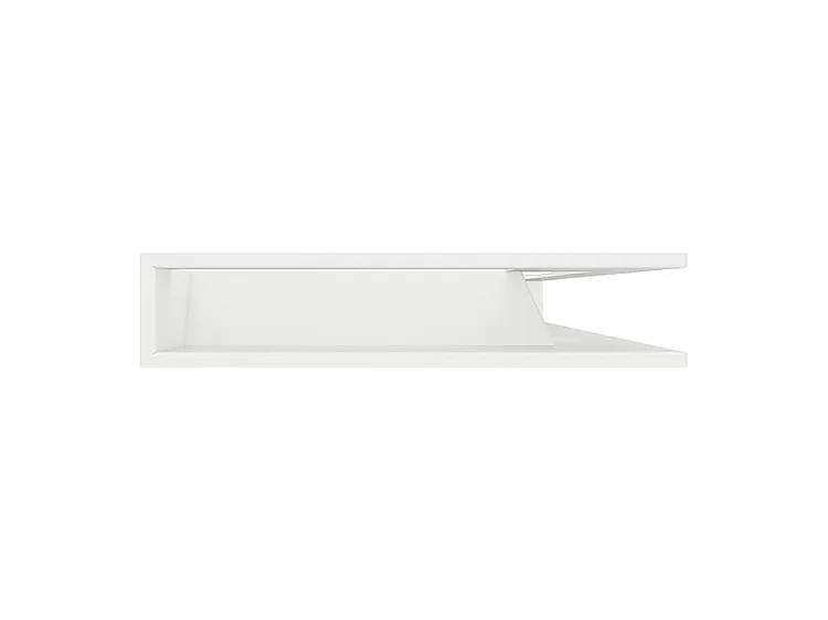 Grille d'aération d'angle pour cheminée 95x800x450 - Loft Angle droit blanc