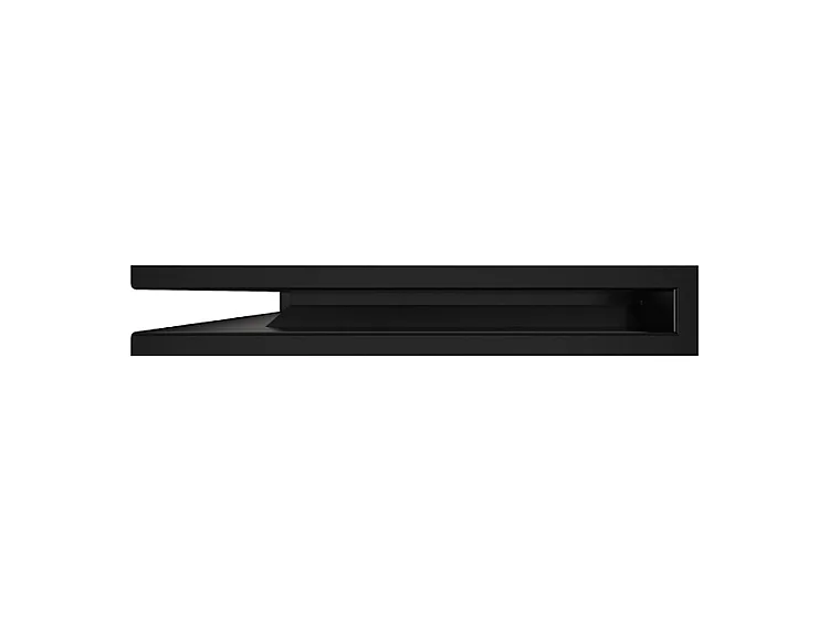 Grille d'aération d'angle pour cheminée 60x600x400 - Loft Angle gauche noir