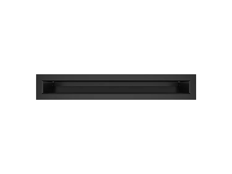 Grille d'aération de cheminée noire - Loft 60x400