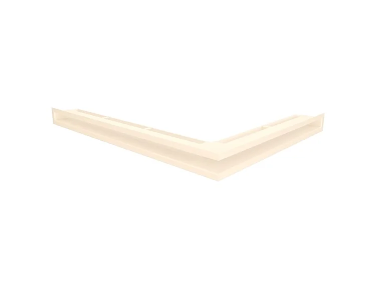 Grille d'aération d'angle pour cheminée 60x800x600 - Loft Angle gauche crème
