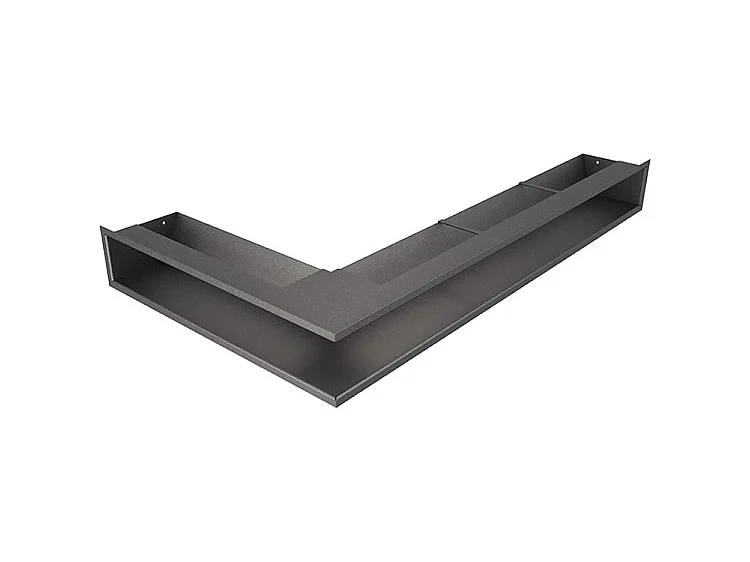 Grille d'aération d'angle pour cheminée 95x800x450 - Loft Angle droit graphite