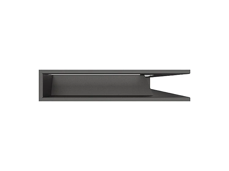 Grille d'aération d'angle pour cheminée 95x800x450 - Loft Angle droit graphite