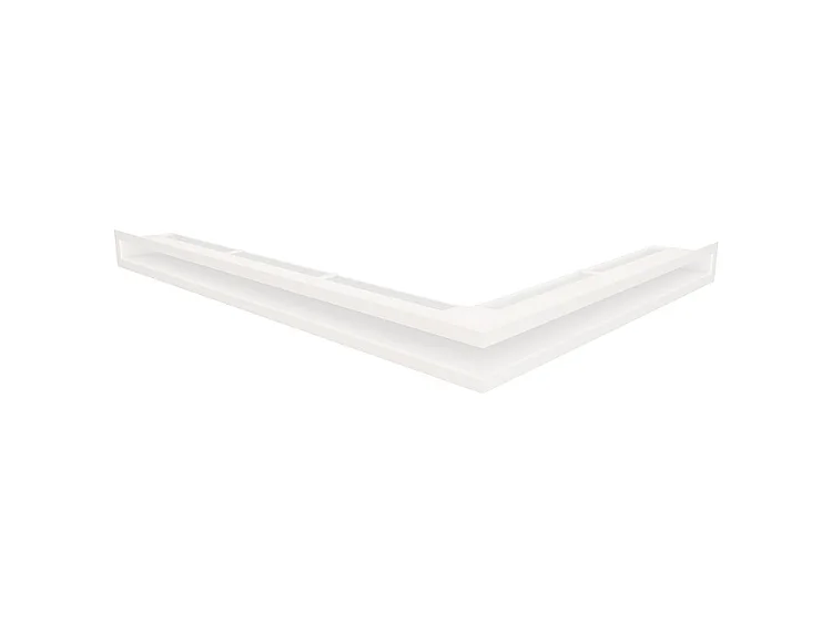 Grille d'aération d'angle pour cheminée 60x800x600 - Loft Angle gauche blanc