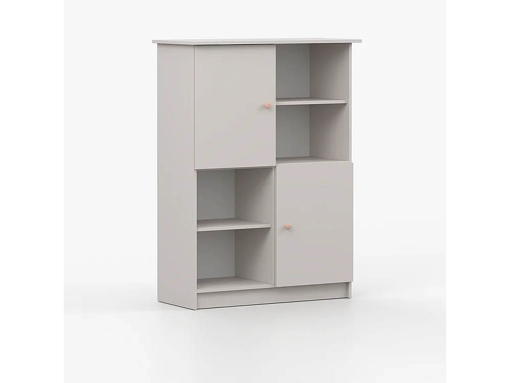Étagère OLAF I 95 cm, cachemire, poignée rose
