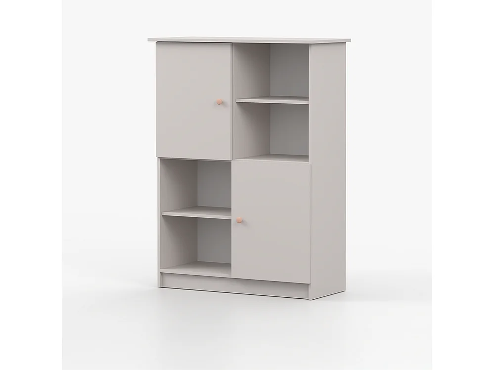 Étagère OLAF I 95 cm, cachemire, poignée rose