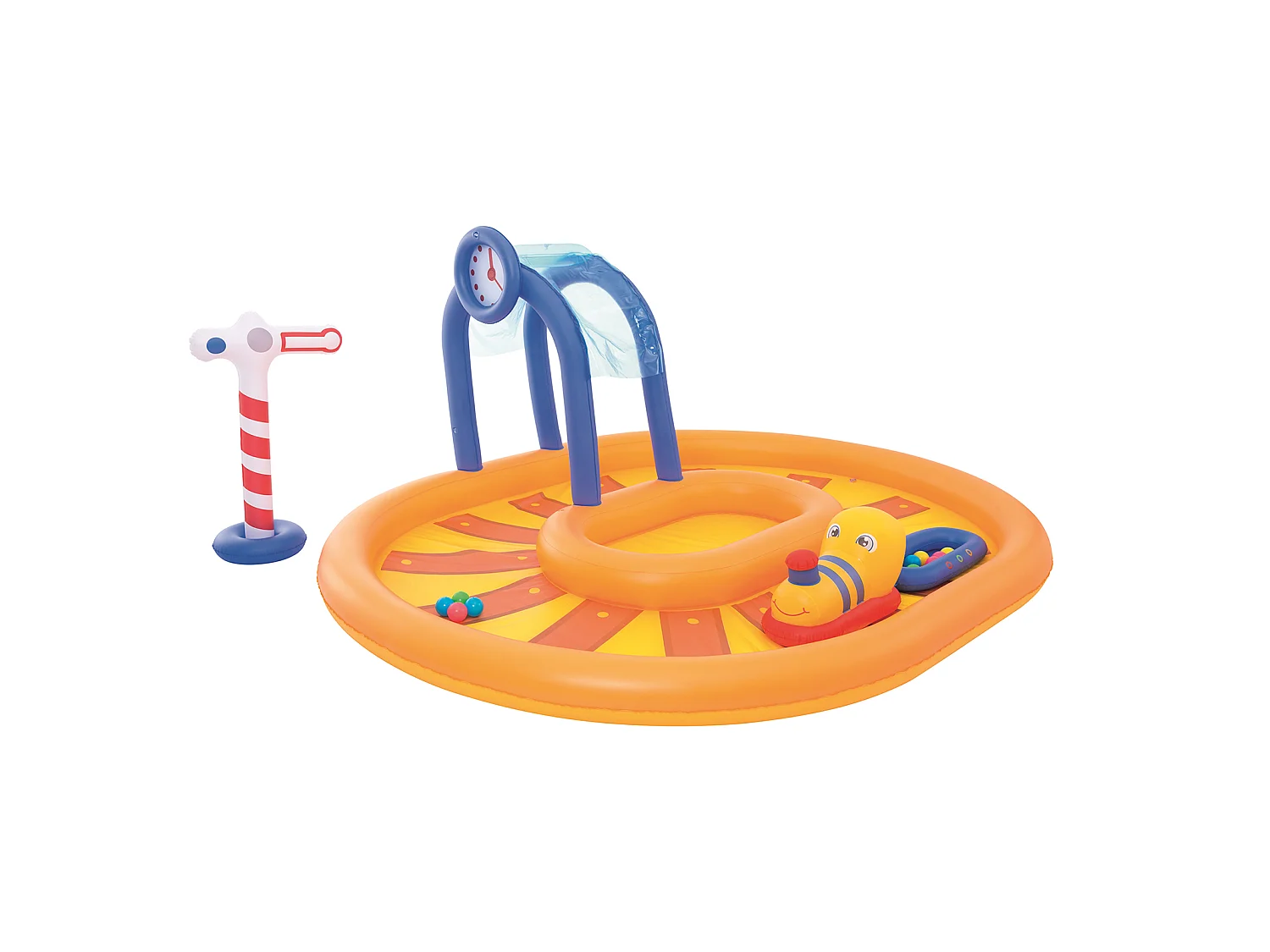 Piscine Gonflable pour Enfants Bestway Train Bateau 285x224x119 cm