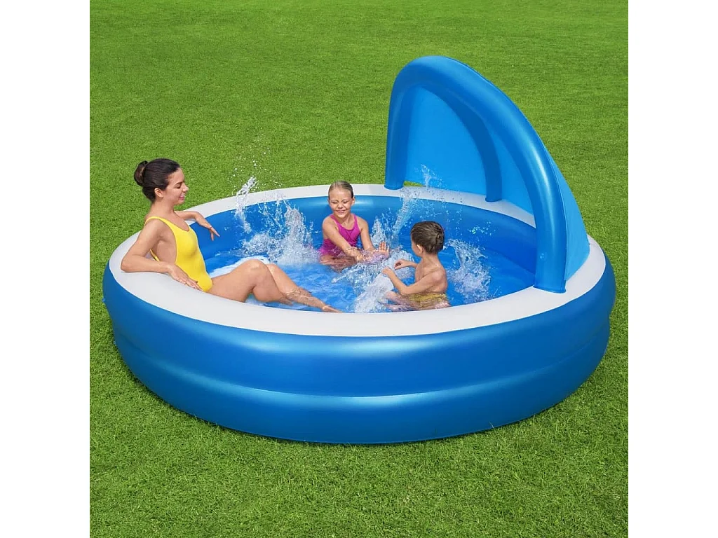 Piscine Gonflable pour Enfants Bestway avec Parasol 241x241x140 cm
