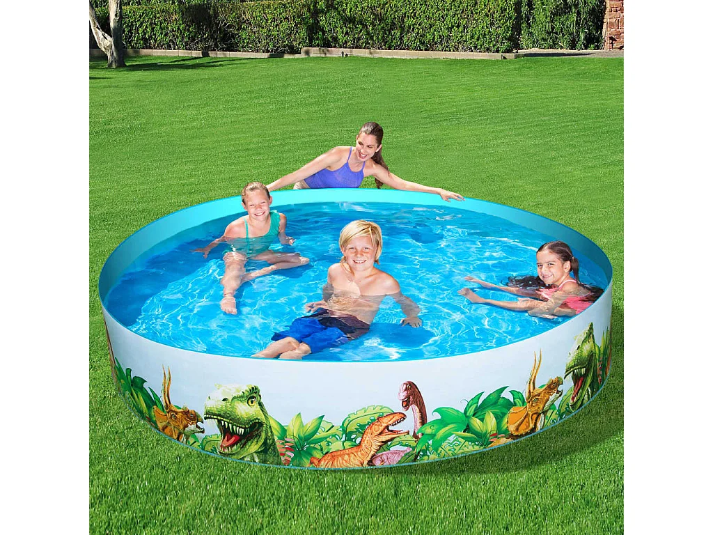 Piscine Gonflable Pour Enfants Bestway Ronde Parois PVC Dinosaures 244x46 cm