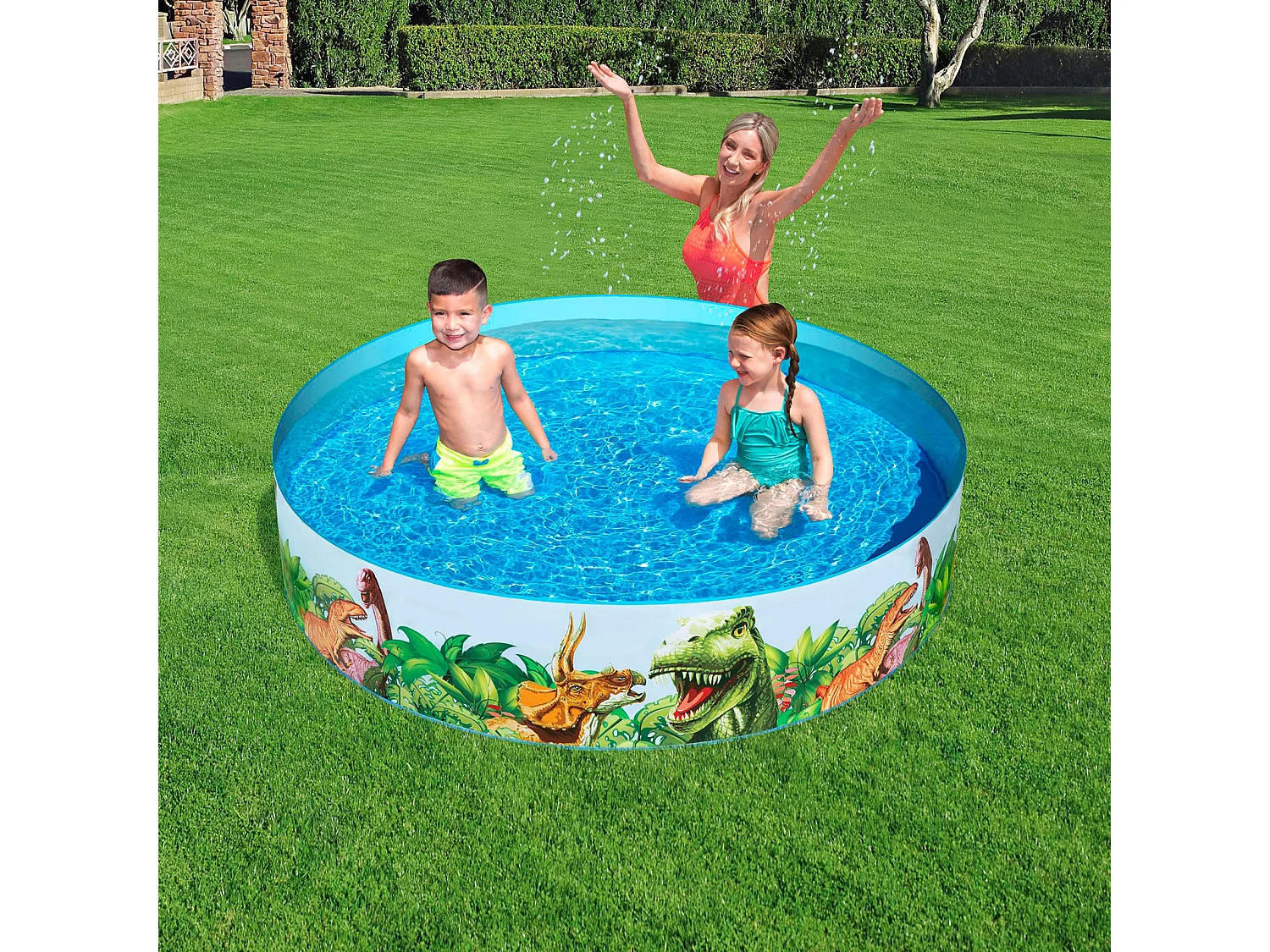 Piscine Gonflable Pour Enfants Bestway Fill N' Fun Dinosaures 183x38 cm