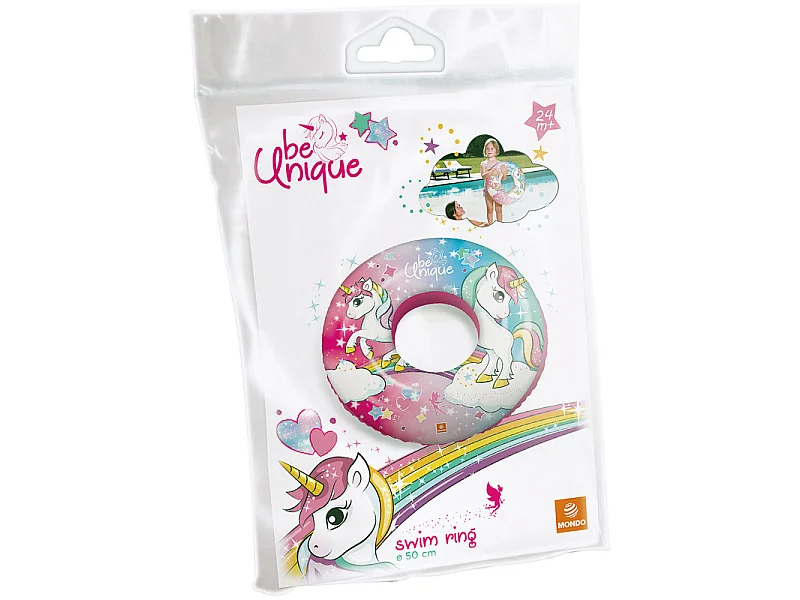 Bouée de piscine licorne rose 50cm de diamètre par Mondo Spa