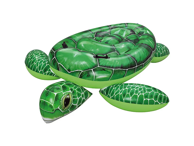 Bestway Tidal Turtle Bouée Gonflable en Forme de Tortue pour Enfants 153x140 cm - Vert