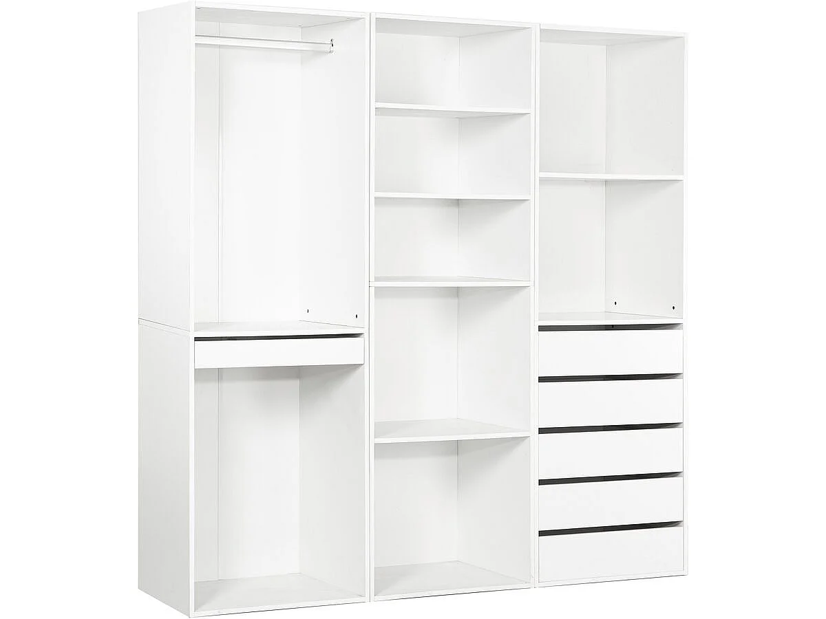Modulärt "Opera" Dressing Kit - 3 Element - Vit