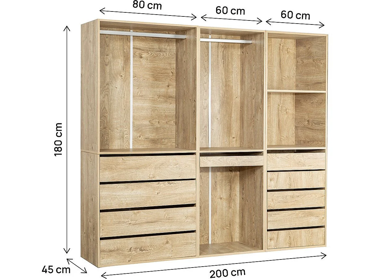 Modulares Ankleideset "Opera" - 3 Elemente - Beige