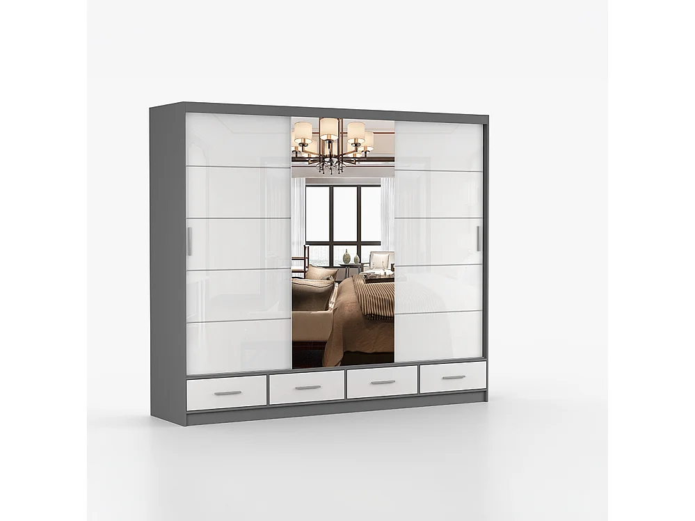 Armoire à portes coulissantes FLORENCE S 250 cm