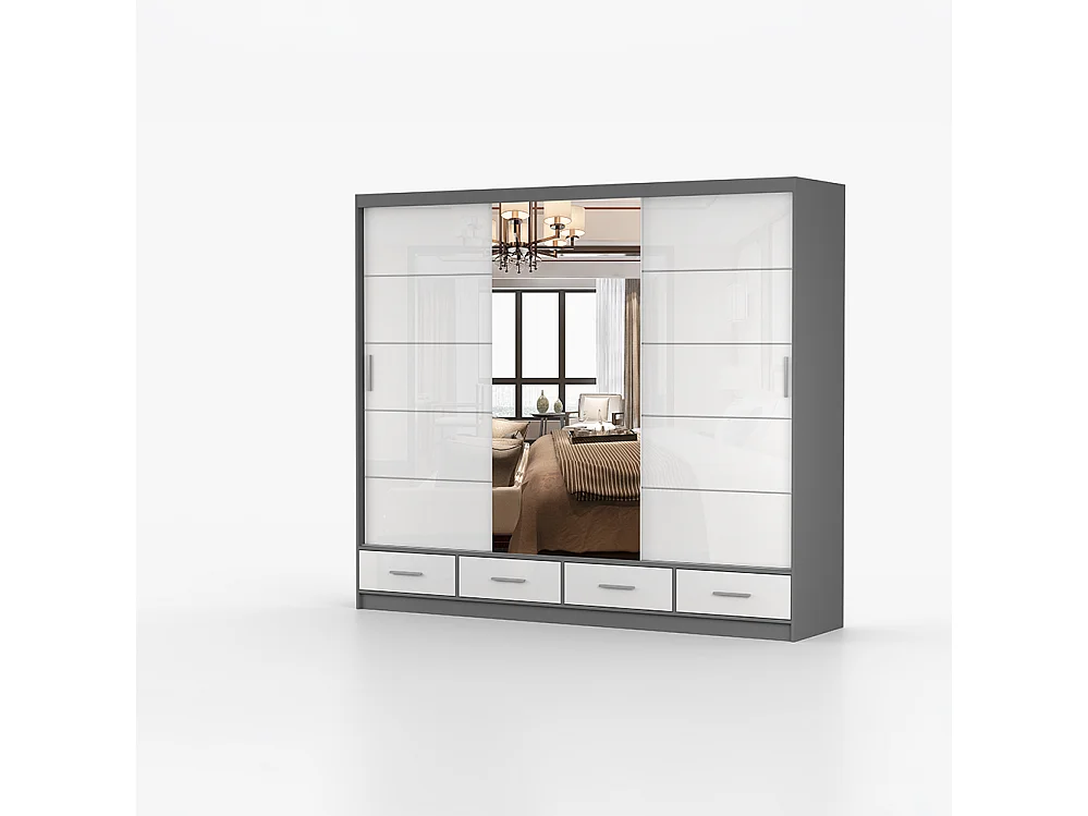 Armoire à portes coulissantes FLORENCE S 250 cm