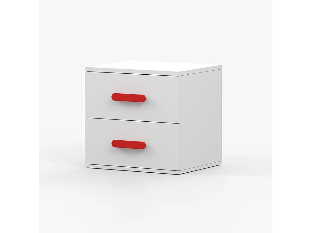 JONAS I 22 Table de chevet blanche