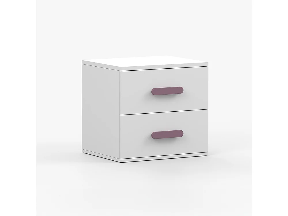 JONAS I 22 Table de chevet blanche