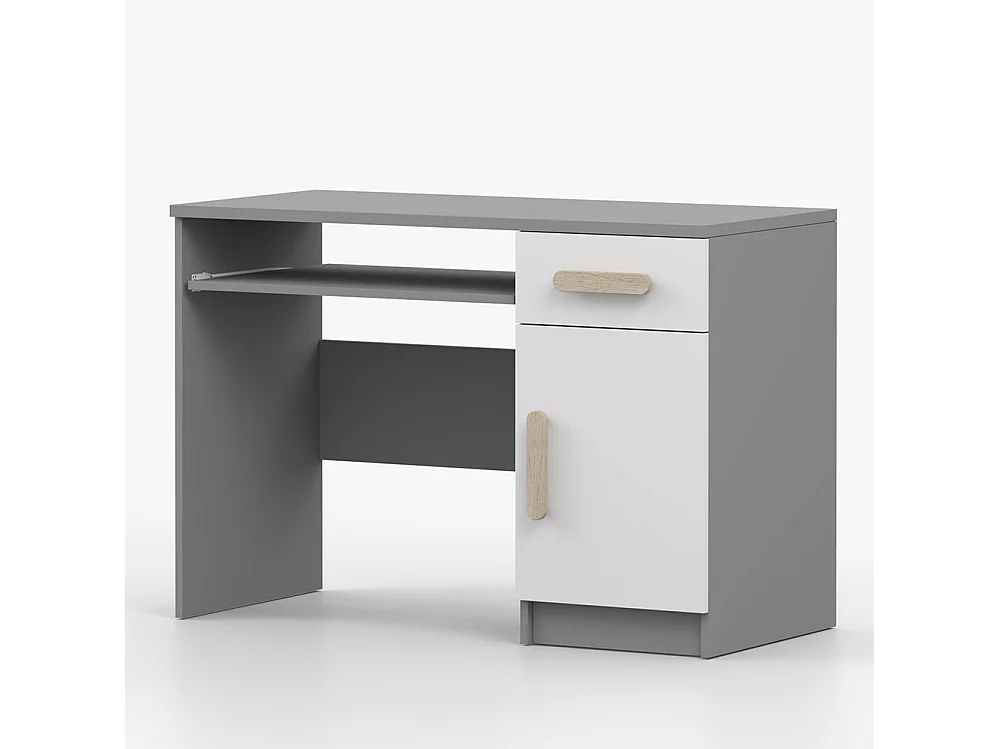 Bureau JONAS II 08, 110 cm, gris