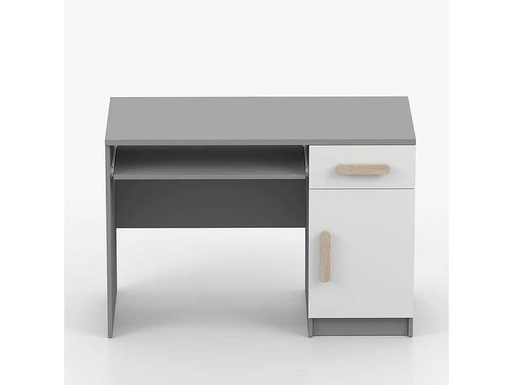 Bureau JONAS II 08, 110 cm, gris