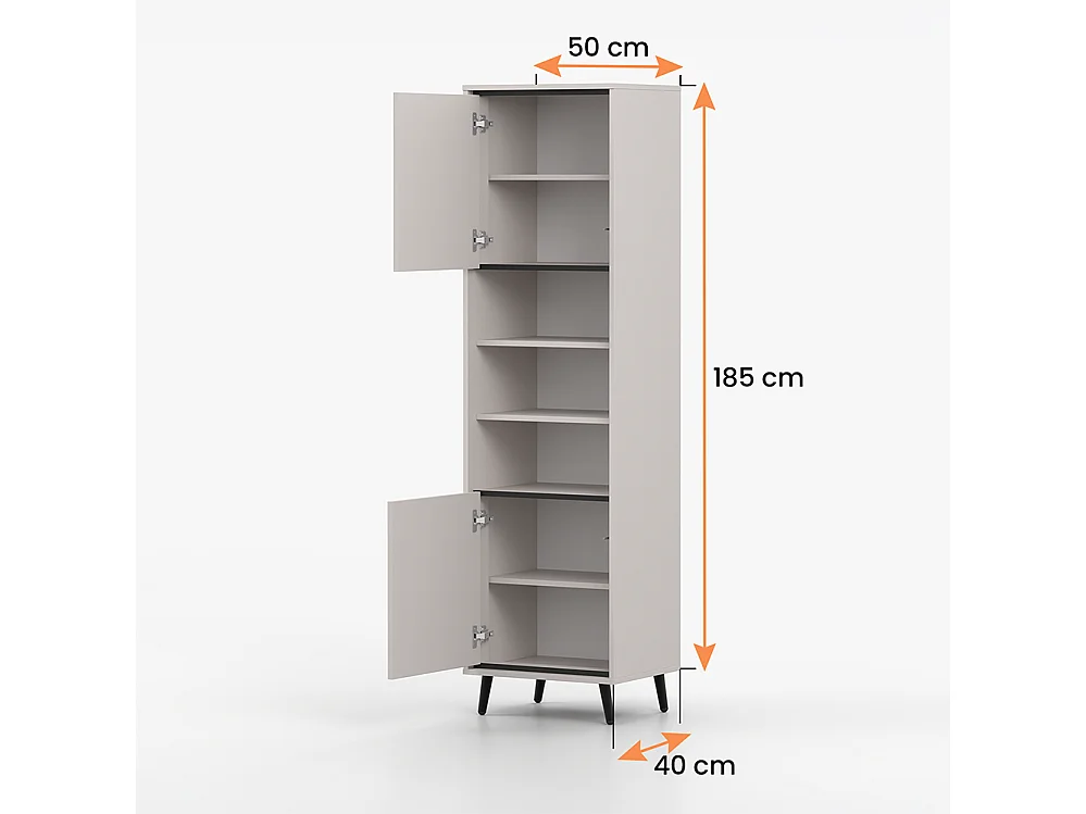 Vitrine FRESCO 1D 50 cm cachemire