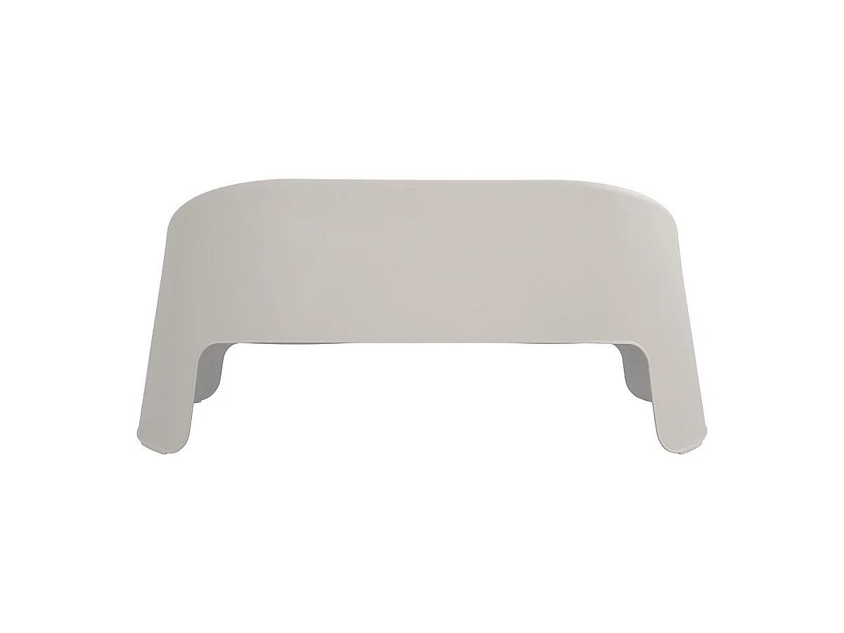Table basse de jardin en résine beige BARBARA