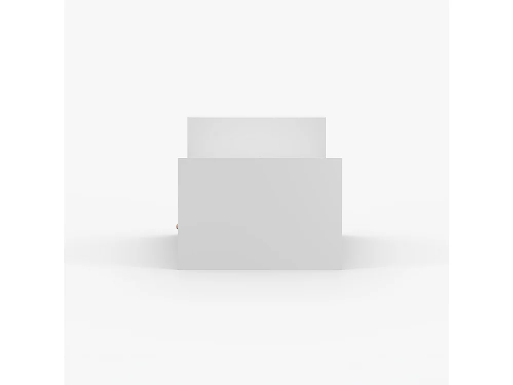 Lit 90×200 OLAF I, blanc, rose