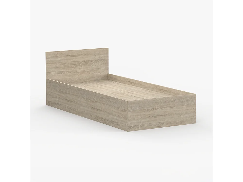 Lit 90×200 JONAS III 46, Chêne Sonoma
