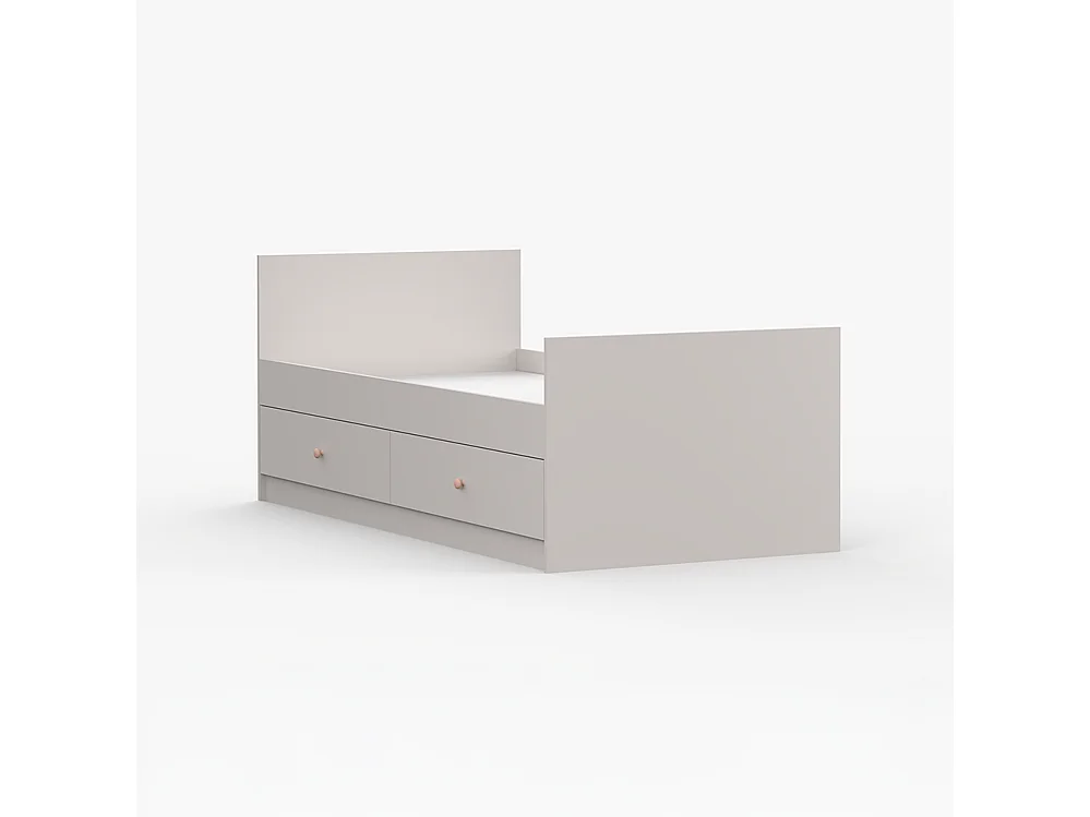 Lit OLAF II 90x200, cachemire, rose