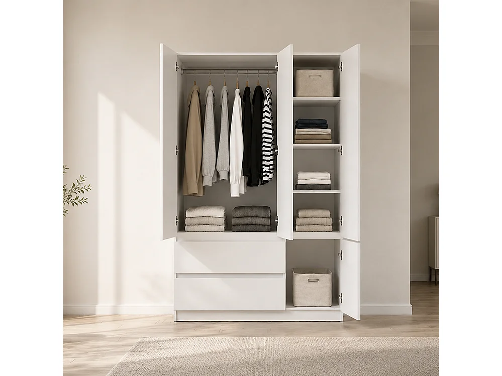 Armoire Solo 4D2S blanc