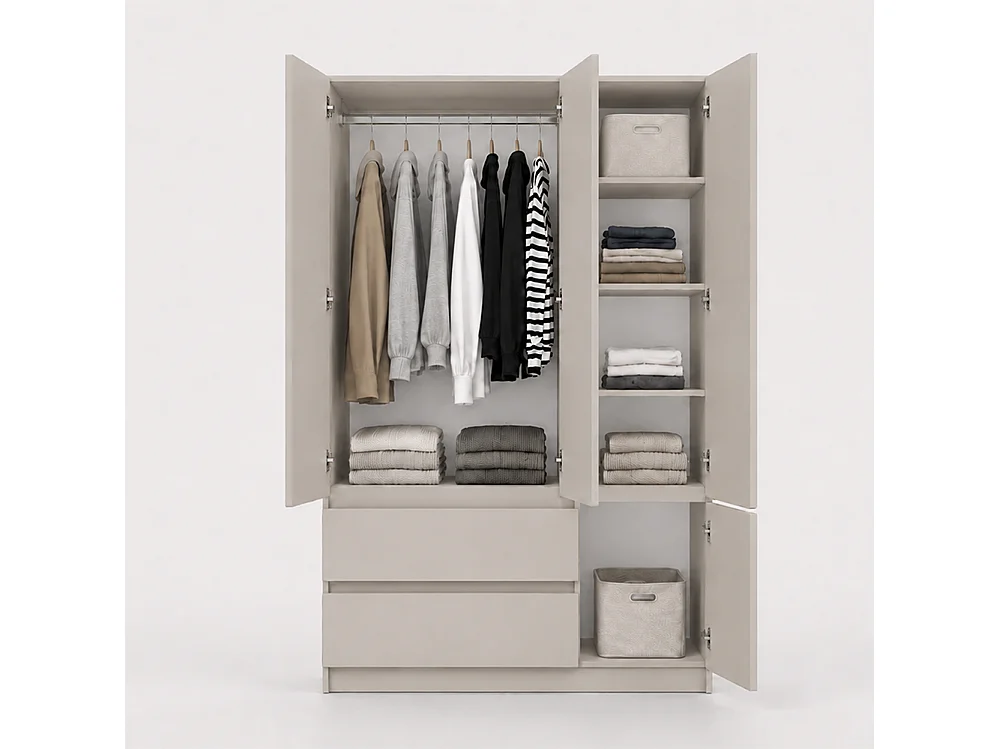 Armoire Solo 4D2S Cachemire