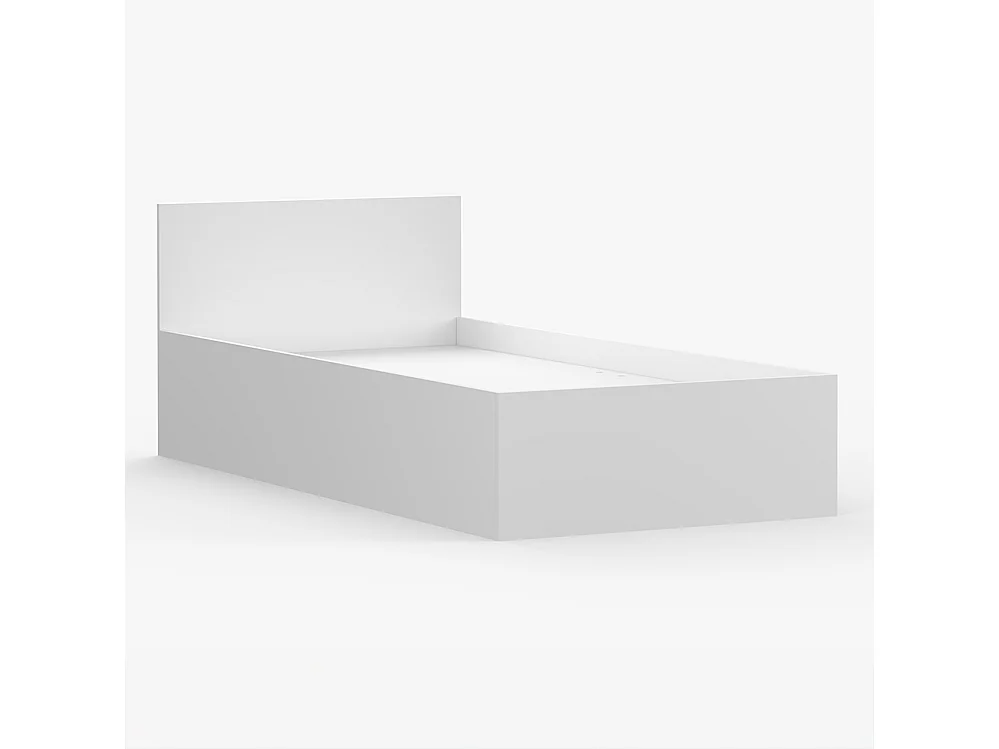 Lit 90×200 JONAS I 46, Blanc