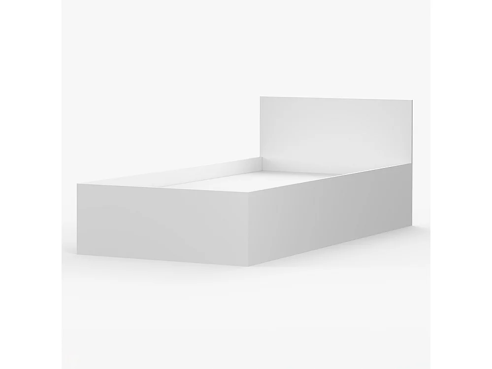 Lit 90×200 JONAS I 46, Blanc