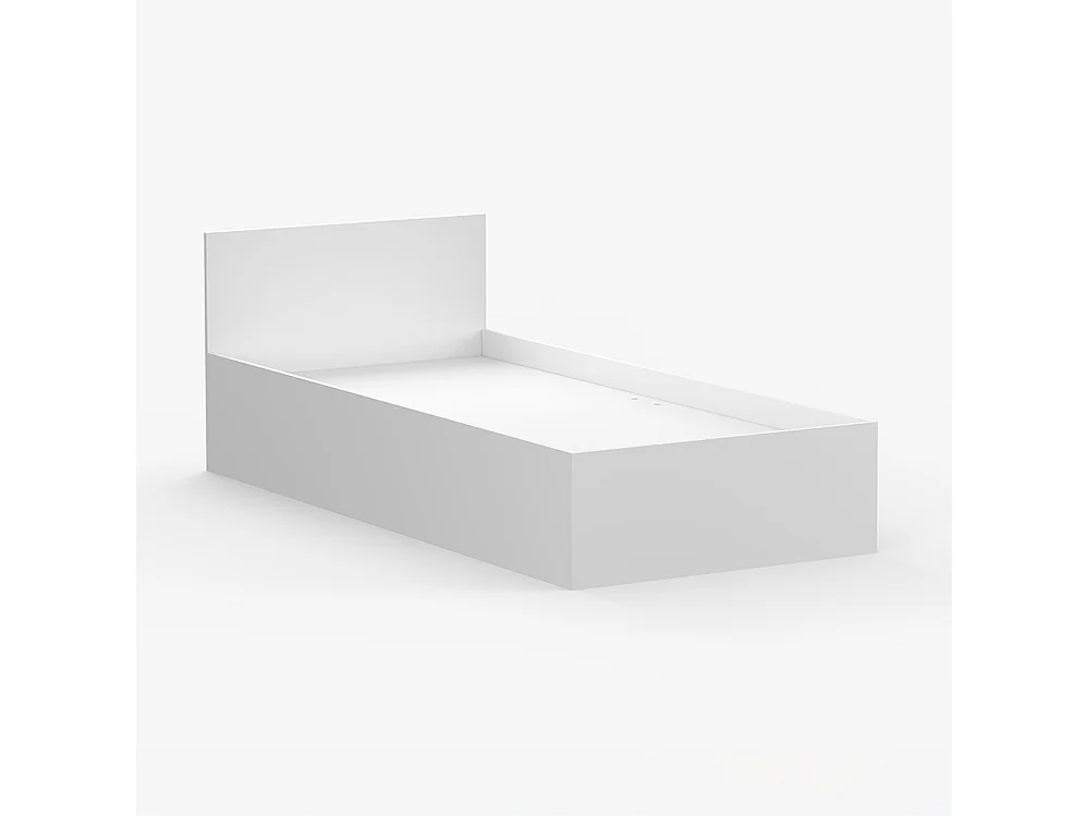 Lit 90×200 JONAS I 46, Blanc