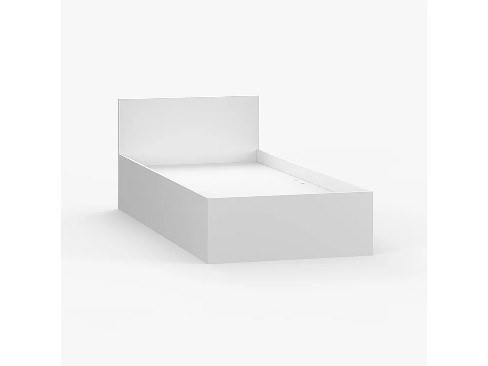 Lit 90×200 JONAS I 46, Blanc