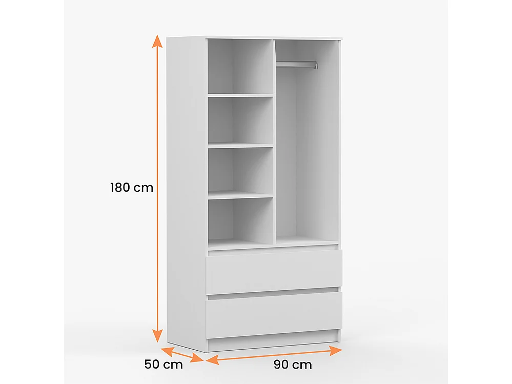 Kast Solo 2D2S II wit