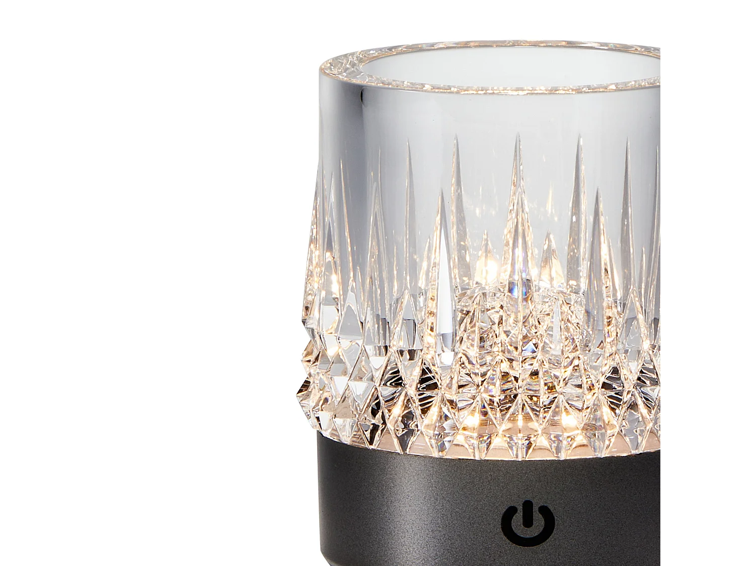 Lampe LED rechargeable LAX et verre - IP44