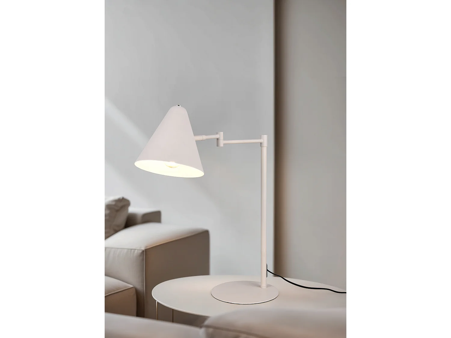 Tafellamp COSIMA - 15x15x50.5 cm - Grijs