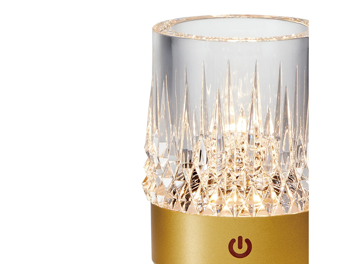 Lampe LED rechargeable LAX et verre - IP44