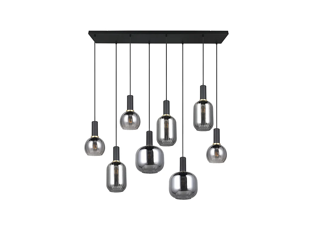Suspension huit lampes 120 cm Diva