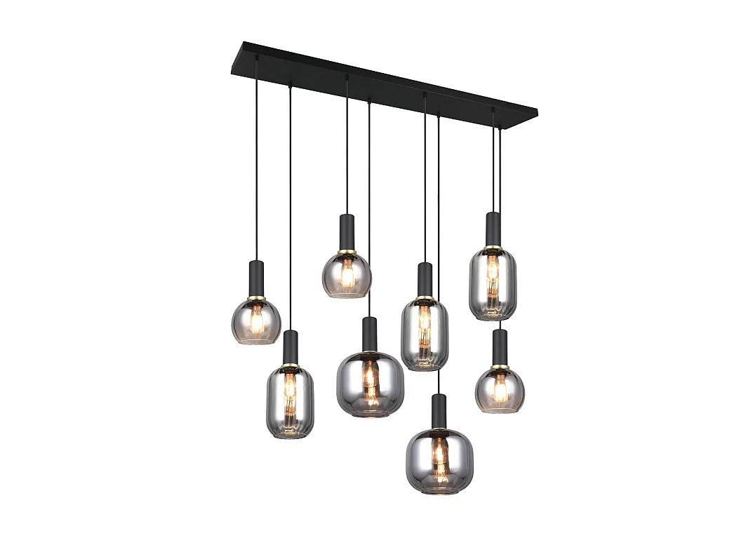 Suspension huit lampes 120 cm Diva